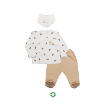 NessiWorld I Am So Bear 3lü Takım 13103 Bej-Ekru