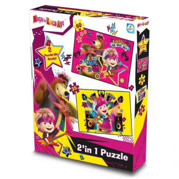 Maşa ile Koca Ayı 2li Puzzle