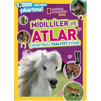 Kids Midilliler ve Atlar Çıkartmalı Faaliyet Kitabı