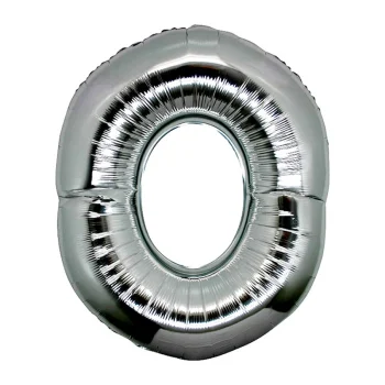 O Harf Folyo Balon Gümüş Renk  40 inç