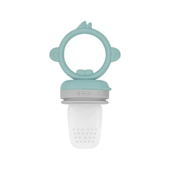 Silikon Püre Meyve Sebze Emziği Aqua Green / Powder Grey