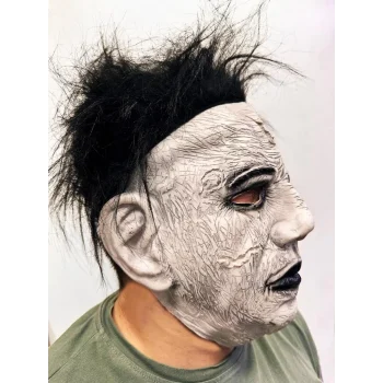 Siyah Saçlı Michael Myers Lateks Yüze Tam Yapışan Et Maske Korku Maskesi NessiWorld
