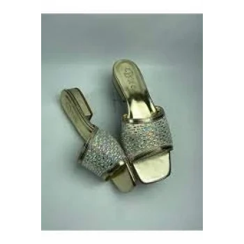 Ortu Gold Cilt İşlemeli Terlik