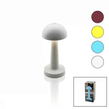 Oval - Plastik Mantar Masa Lambası Donmantik - Renkli Type-c Şarjlı 3 Fonksiyonlu 3w - 24led - Av-330