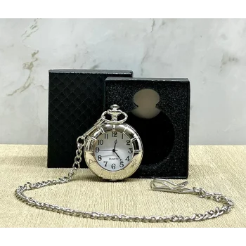 Özel Kutulu Gümüş Köstekli Saat