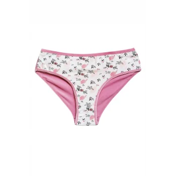 Pamuklu Geniş Kenarlı Likralı Desenli Bato Kadın Külot Desen 5