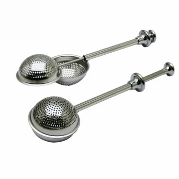 Paslanmaz Çelik Çay Süzgeci Çay Kaşığı Demlik Topu Bitki Çayı Filtresi