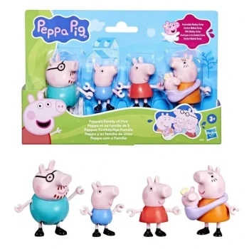 Peppa Pig ve Ailesi 5li Figür Seti +3 yaş