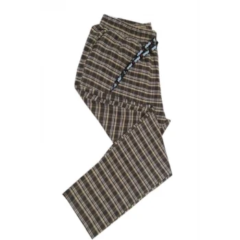 Pijalüx Erkek Kareli Poplin Cepli Alt Pijama