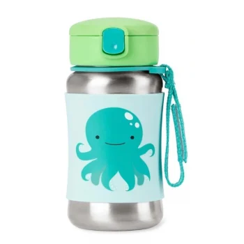 Pipetli Paslanmaz Çelik Suluk 350 ml Ahtopot