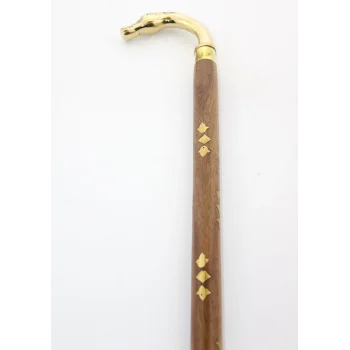 Pirinç At Büstü Baston Model 2