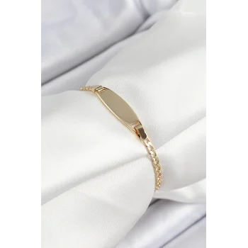 Pirinç Oval Model Gold Renk Xuping Bebek Künyesi