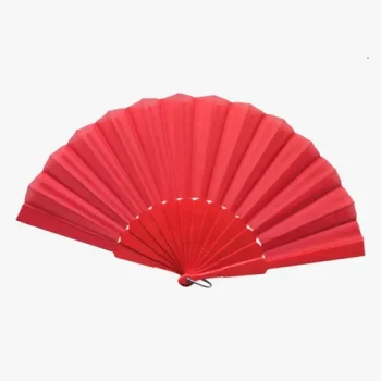 Plastik Kumaş Yelpaze 12li Kırmızı