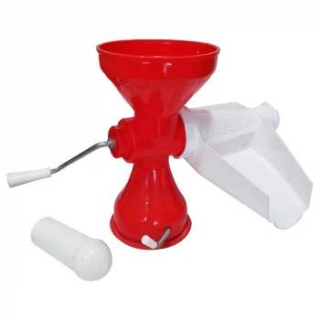 Plastik Süzgeçli - Hazneli Salça Makinesi  Metal Kollu Ev Yapımı Firesiz Pratik Kullanım Brkt-312007