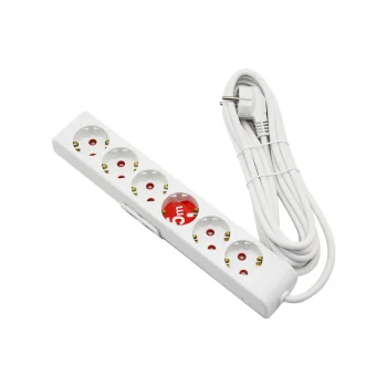 Rı-tech  6lı - 5mt  Uzatma Kablo - Topraklı Grup Priz  001 175 610002 05 00