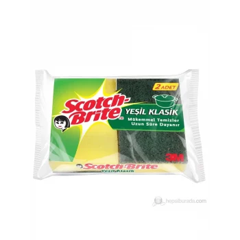 Scotch Brite Yeşil Klasik Sünger 2li