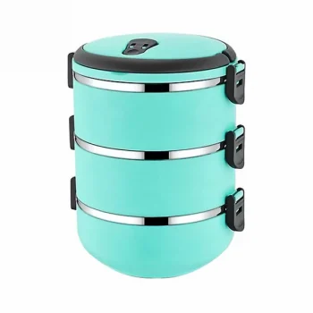 Sefer Tası Yemek Termosu Saklama Kabı Termosu 3lü - Turkuaz