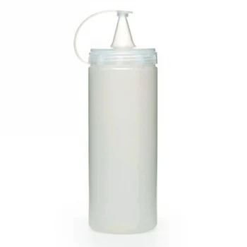 Şeffaf Kapaklı Sızdırmaz Yağlık Sosluk Şişesi Plastik Yağdanlık 400 Ml. Ap-9028