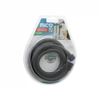 Siyah Metal  Örgülü Duş Hortumu  1.5mt   Vakumlu Ambalaj  Anti Twist=dolanmaz-kıvrılmaz-kopmaz