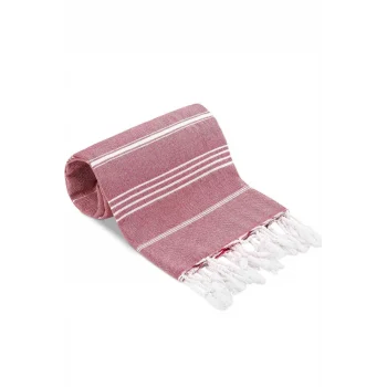 Summer Wind Soft &#37;100 Pamuk Peştemal 100x180 cm Bordo