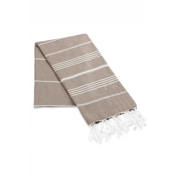 Summer Wind Soft &#37;100 Pamuk Peştemal 100x180 cm Kahve