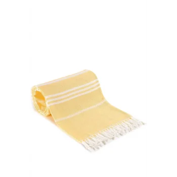 Summer Wind Soft &#37;100 Pamuk Peştemal 100x180 cm Sarı