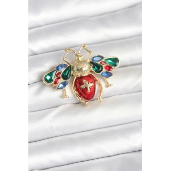 Süslü Arı Model Broş