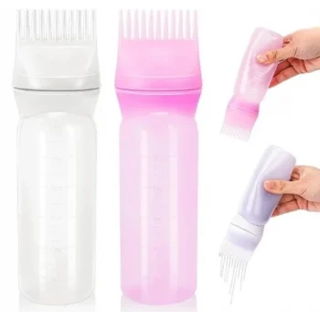 Taraklı Saç Boyama Ve Bakım Yağı Uygulama Şişesi