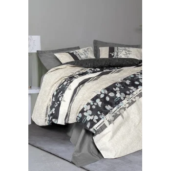 Tek Kişilik Nevresim Takımı Lehlare Antrasit