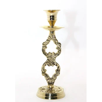 Tekli Pirinç Şamdan Model 4