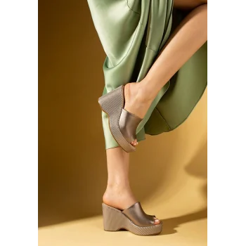 Tlay Platin Cilt Dolgu Topuk Terlik