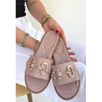 Toha Pudra Cilt Tokalı Terlik