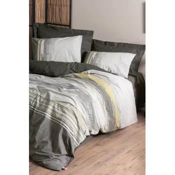 Toprak Çift Kişilik Nevresim Takımı Taron Vizon