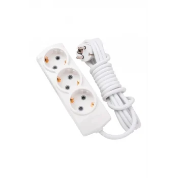 Tunç 3 Mt 3lü Priz Topraklı Uzatma Kablosu