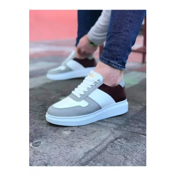 Wagoon WG011 Beyaz Taba Erkek Casual Ayakkabı