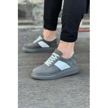 Wagoon WG011 Gri Süet Erkek Casual Ayakkabı