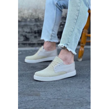 Wagoon WG016 Bej Triko Erkek Casual Ayakkabı