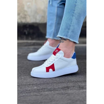 Wagoon WG040 Beyaz Kırmızı Erkek Casual Ayakkabı