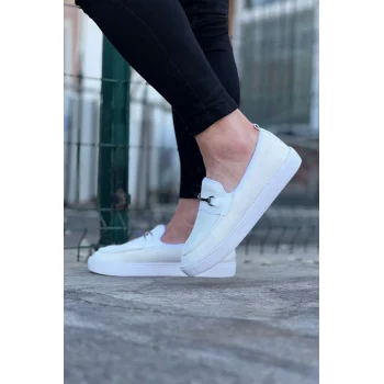 Wagoon WG060 Beyaz Triko Babet Erkek Casual Ayakkabı