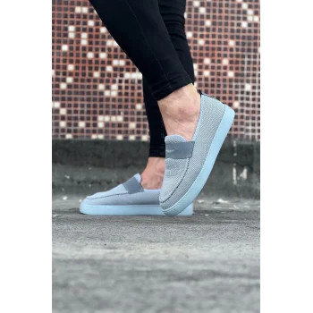 Wagoon WG061 Gri Triko Babet Erkek Casual Ayakkabı