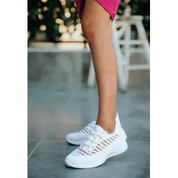 Wina Beyaz Triko Spor Ayakkabı