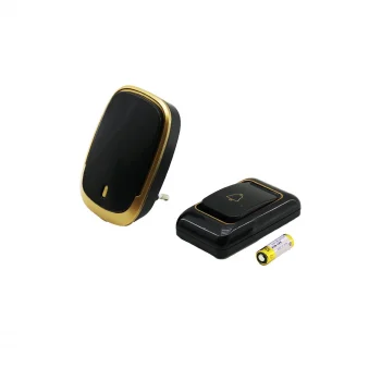 Wireless Kablosuz Kapı Zili  Pilli   100mt Menzil  Siyah Renk