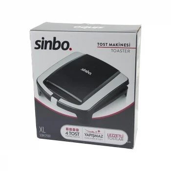 Xl  Elektrikli Tost Makinesi   4 Tost   Yapışmaz Yüzey   1500w  Ssm-2550