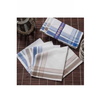 Yavuz Kutulu 39x39 cm 12 Adet Kumaş Mendil YM 01