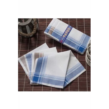 Yavuz Kutulu 39x39 cm 12 Adet Kumaş Mendil YM 03