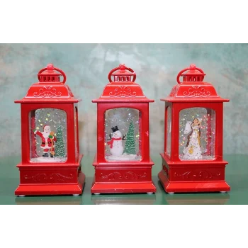 Yılbaşı Temalı Işıklı Müzikli Kar Küresi Alk3222