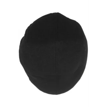 yoncatoptan Kış ve Sonbahar için Kulaksız Siyah Kasket Şapka Rahat ve Esnek