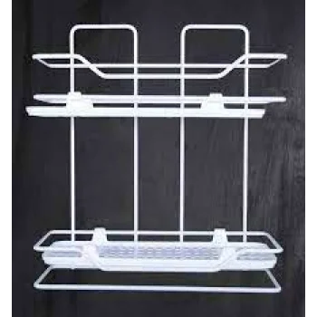 Zambak 2li Raf Siyah Beyaz