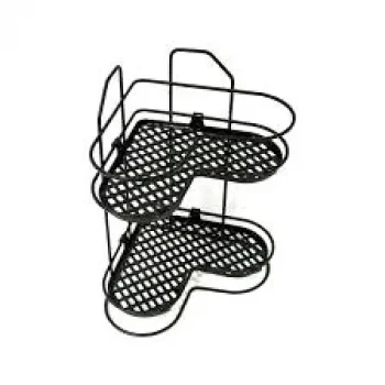 Zarif 2li Köşelk Siyah Beyaz Krom