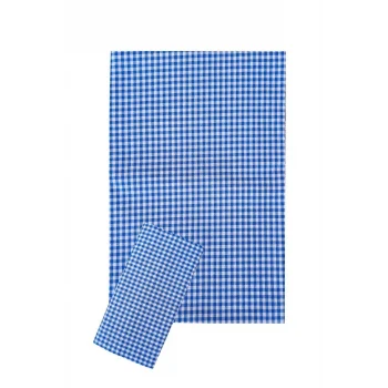 Zefir Desen Sofra Bezi Masa Örtüsü 170 x 170 Cm Mavi